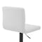Armen Living Duval Adjustable White Faux Leather Swivel Bar Stool LCDUBABLWH - alternate 5